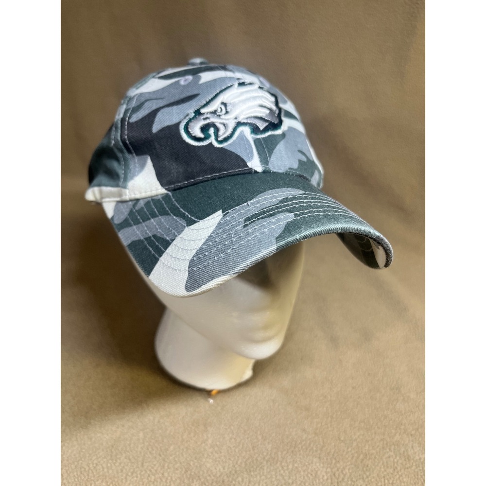 City Hunter Philadelphia Eagles Camo Baseball Cap Grey White Hat NFL Football